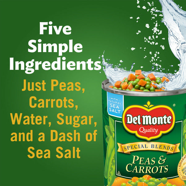 Del Monte SPECIAL BLENDS Peas & Carrots, Canned Vegetables