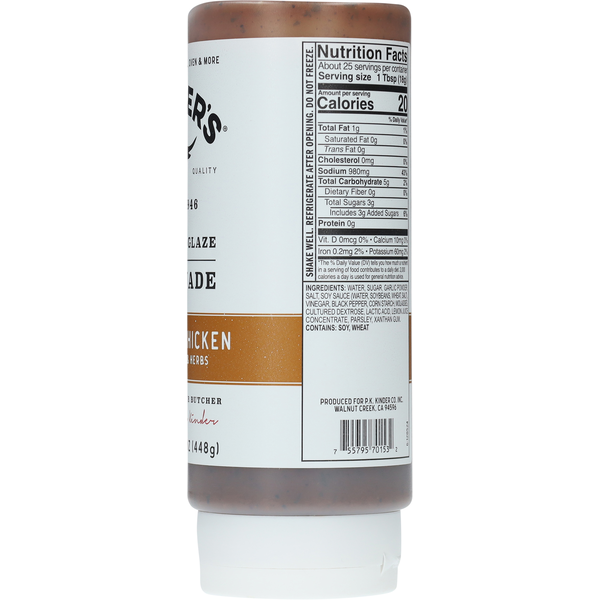 Kinder's Grilled Chicken Grilling Glaze & Marinade