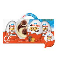 Kinder Joy Treat + Toy Sweet Cream Topped With Cocoa Wafer Biteset Cream Topped With Cocoa Wafer Bites