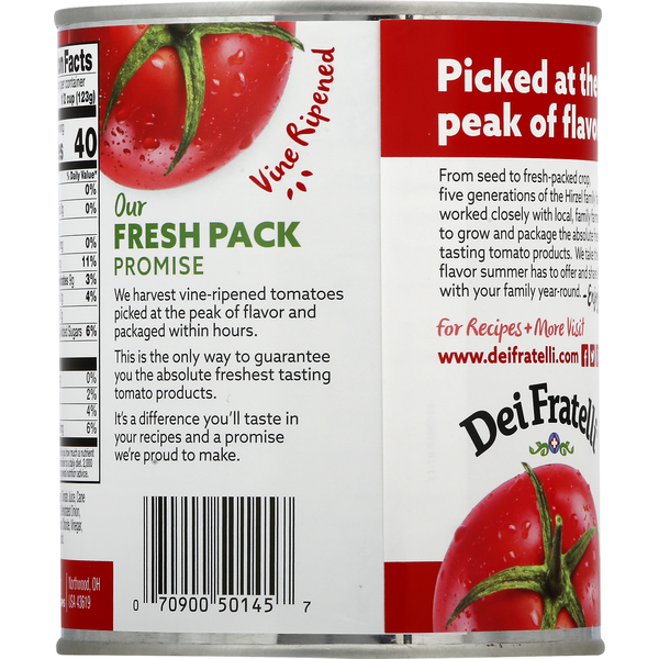 Dei Fratelli Tomatoes, Stewed