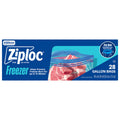 Ziploc Gallon Freezer Storage Bags, Stay Open Design, Easy to Fill