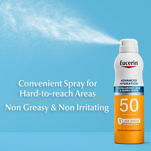 Eucerin Advanced Hydration SPF  50 Sunscreen Spray