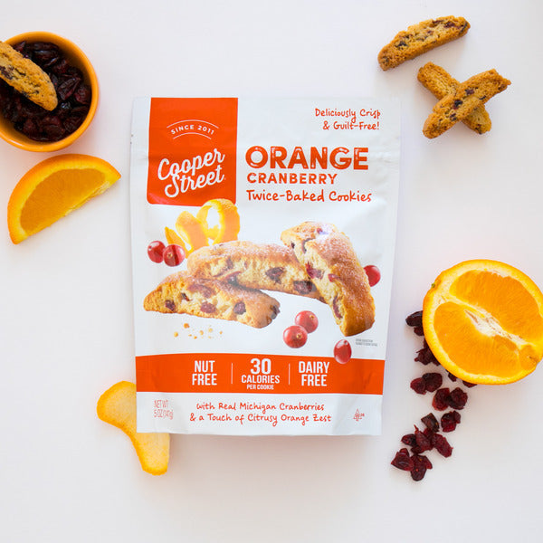 Cooper Street Orange Cranberry, Twice Baked Biscotti Cookies