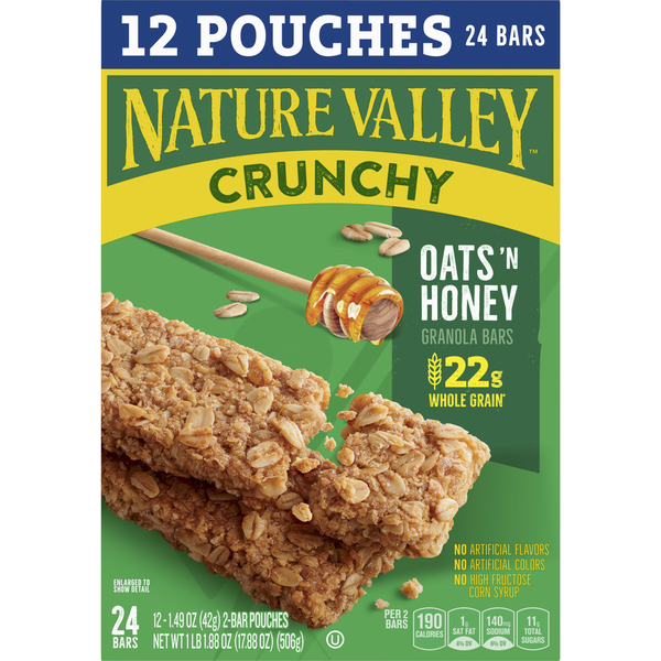Nature Valley Oats 'n Honey Crunchy Granola Bars