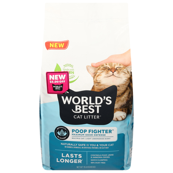 World's Best Cat Litter  Cat Litter, Poop Fighter