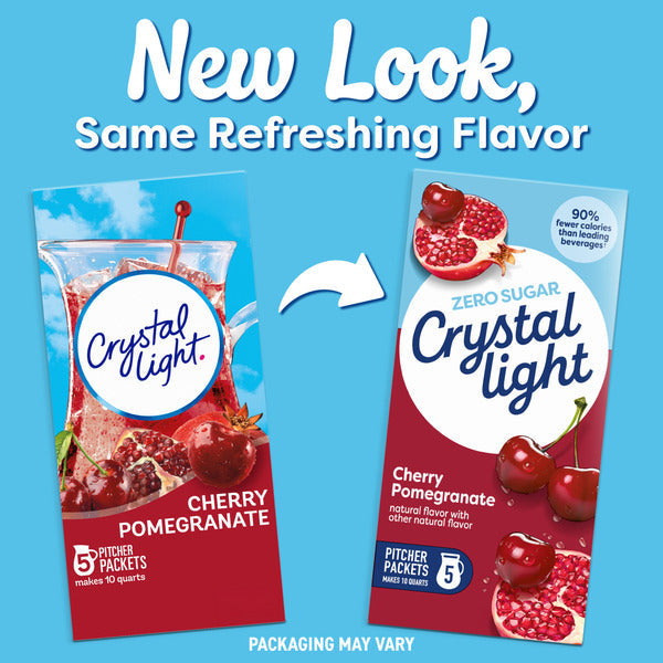 Crystal Light Cherry Pomegranate Naturally Flavored Powdered Drink Mix