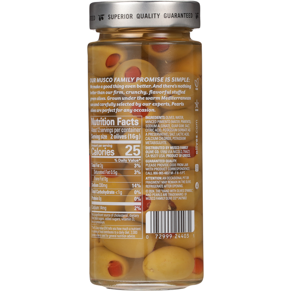 Pearls Pimiento Stuffed Queen Olives