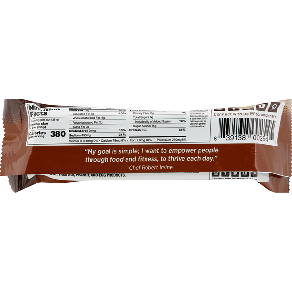 FITCRUNCH Protein Bar, Whey, Chocolate Chip Cookie Dough, Baked