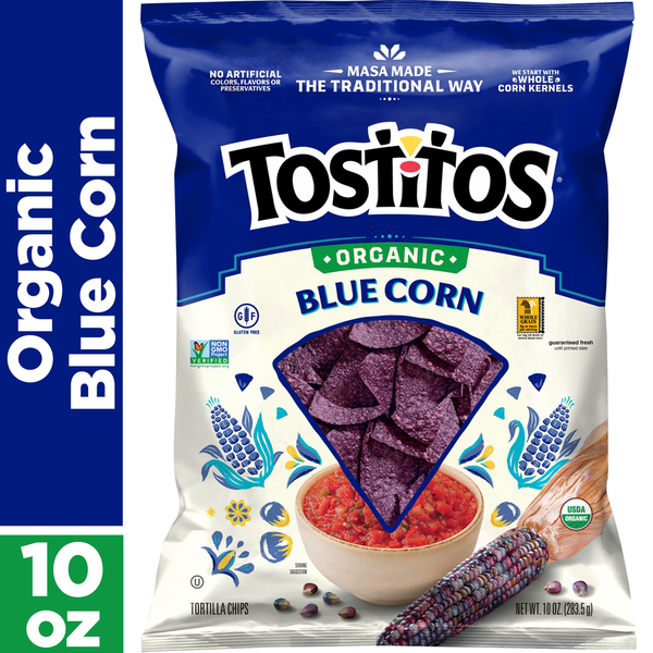 Tostitos Organic Tortilla Chips Blue Corn
