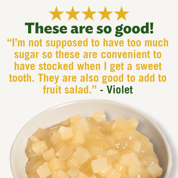 Del Monte Diced Pears in Water, No Sugar Added Fruit Cups