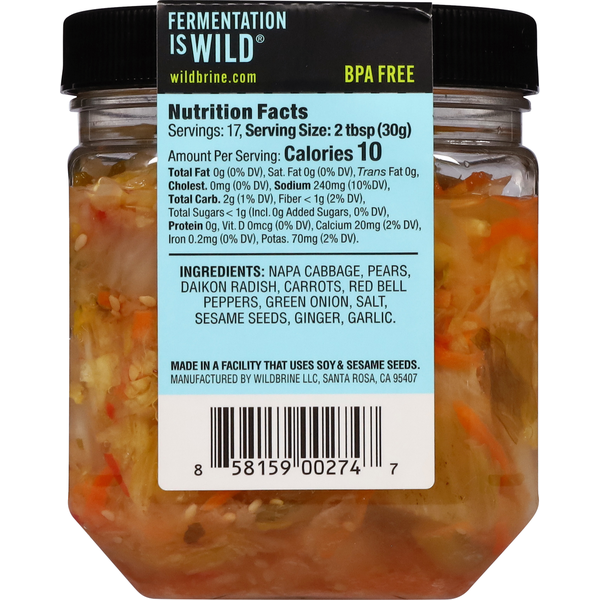wildbrine Kimchi, Mild White
