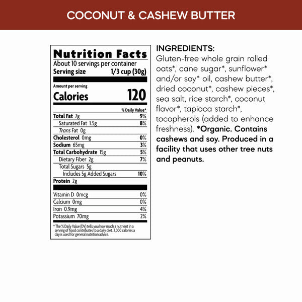 Nature's Path Coconut & Cashew Butter Granola