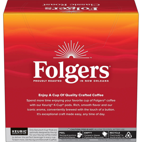 Folgers Classic Roast, Medium Roast Coffee, Keurig K-Cup Pods