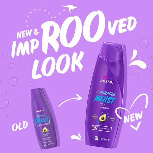 Aussie Paraben-Free Miracle Moist Shampoo with Avocado & Jojoba