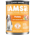 IAMS Proactive Health Puppy Wet Dog Food Classic Ground with Chicken and Rice