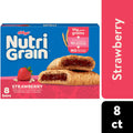 Kellogg’s Nutri-Grain Strawberry Breakfast Bars, Made with 10g Whole Grains, 8 Count