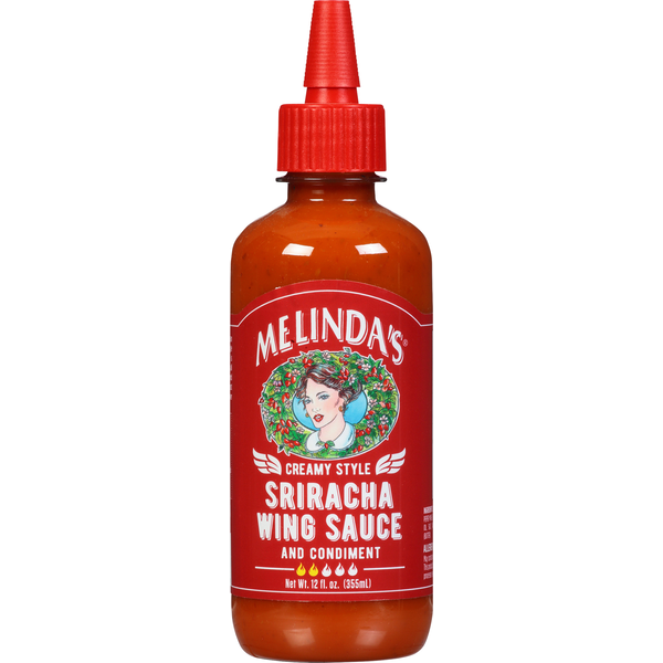 Melinda's Wing Sauce and Condiment, Sriracha, Creamy Style