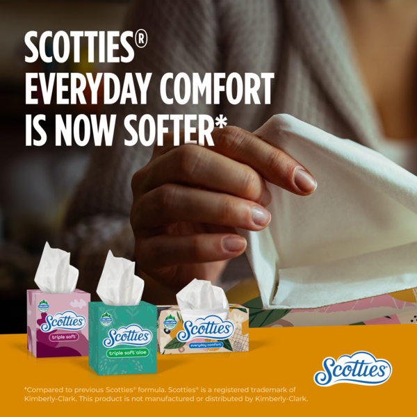 Scotties Facial Tissue Everyday Comfort, 2-Ply