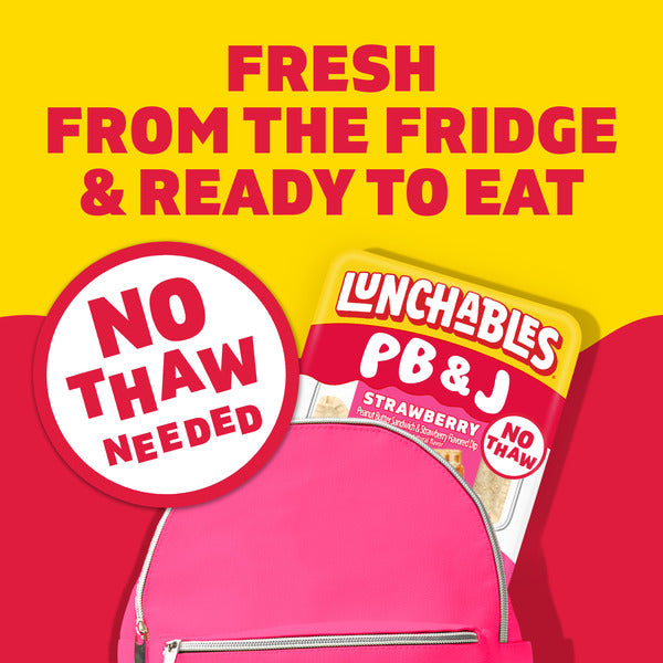 Lunchables PB&J Peanut Butter Sandwich & Strawberry Flavored Dip