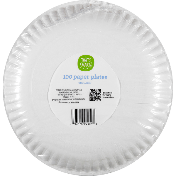 That's Smart! Paper Plates, Uncoated