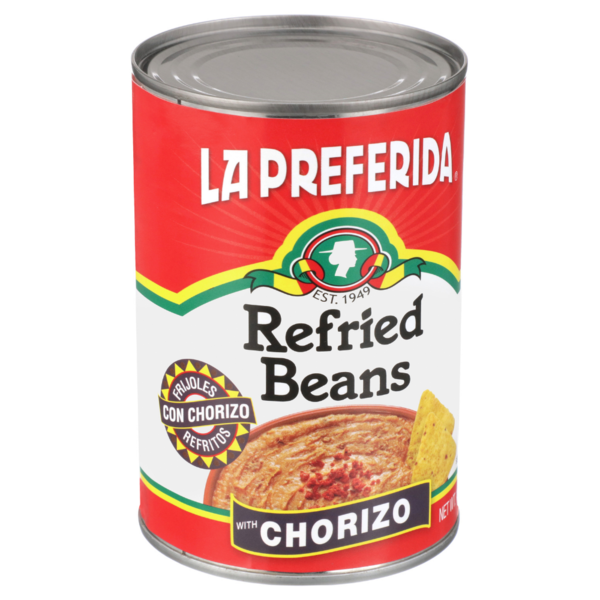La Preferida Refried Beans with Chorizo