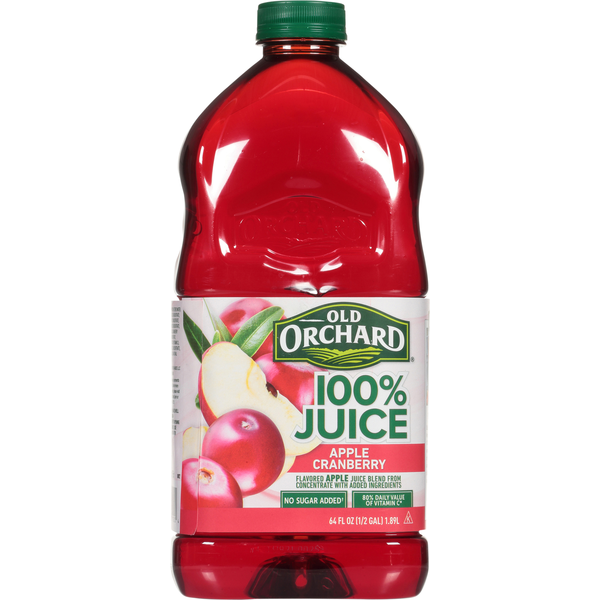 Old Orchard 100% Juice, Apple Cranberry