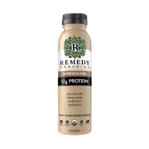 Remedy Organics Super Chai Fuel Plant-Based Protein Shake, Ready-to-Drink