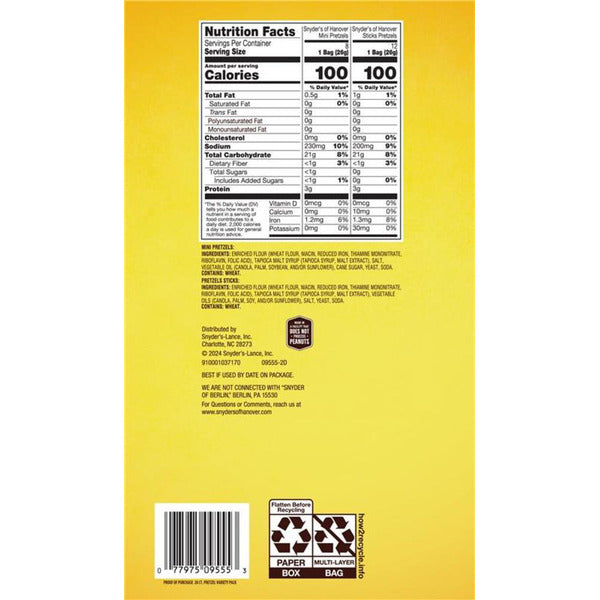 Snyder's of Hanover Variety Pack Pretzels