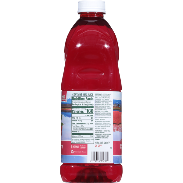 Old Orchard Juice Cocktail, Cranberry Raspberry