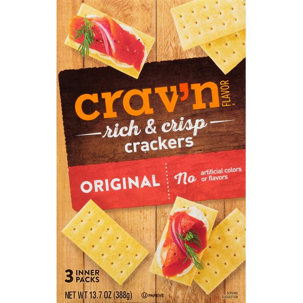 Crav'n Flavor Rich & Crisp Original Crackers