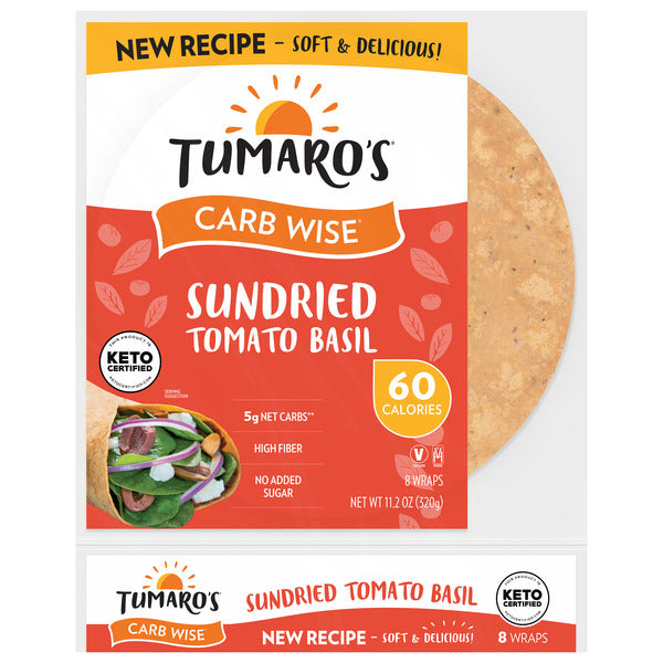 Tumaro's Sundried Tomato Basil Carb Wise Wraps