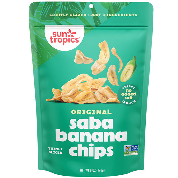 Sun Tropics Saba Banana Chips, Original