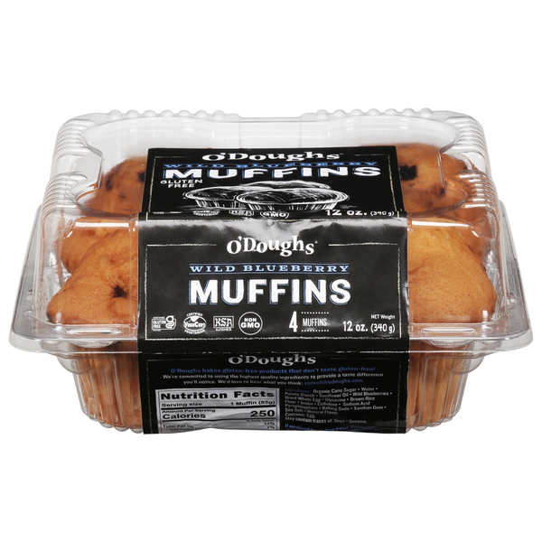 O'Doughs Muffins, Wild Blueberry