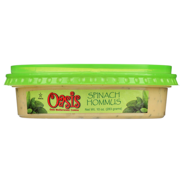 Oasis Mediterranean Cuisine Hommus Spinach