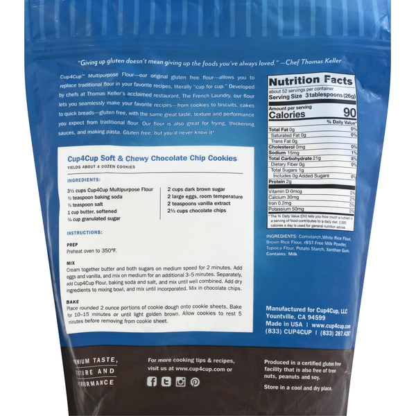 Cup4Cup Multipurpose Flour, Gluten Free