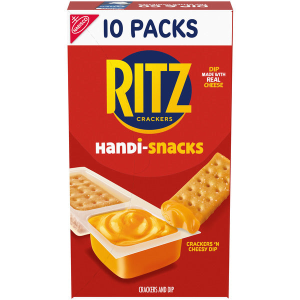 Ritz Handi-Snacks Crackers 'N Cheesy Dip Snack Packs