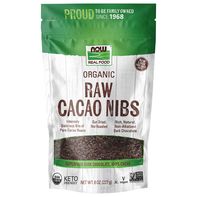 NOW Real Food Cocao Nibs, Organic, Raw️