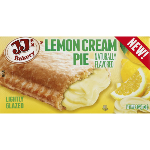 JJ's Bakery Cream Pie, Lemon, Lightly Glazed