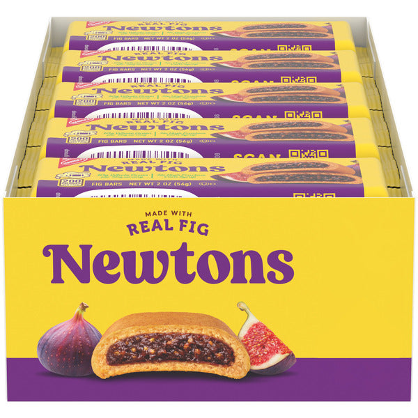 NEWTONS Soft Baked Real Fruit Fig Bars, Chewy Fig Cookies, Snack Packs 20 oz