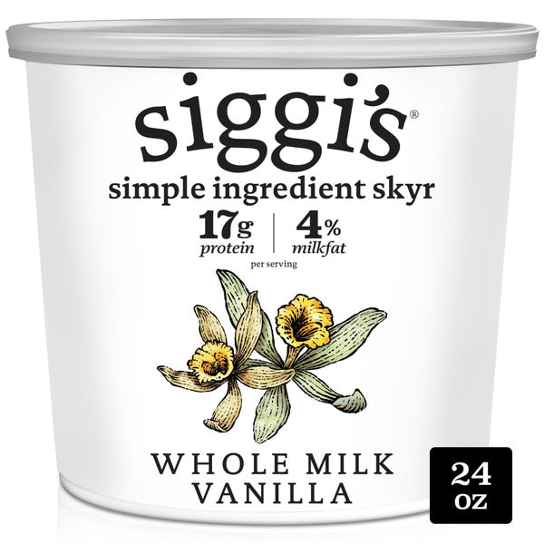 Siggi's Icelandic Skyr Whole Milk Yogurt Vanilla