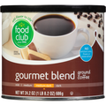 Food Club Coffee, Ground, Medium-Dark, Gourmet Blend