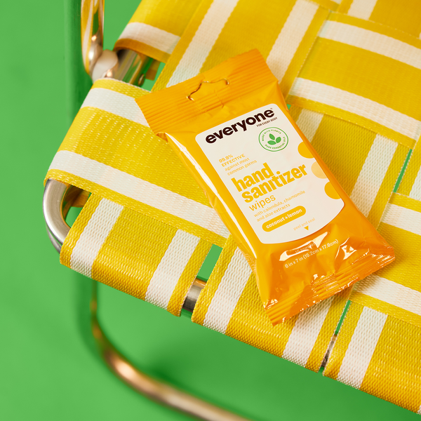 Everyone Hand Sanitizer Wipes, Coconut + Lemon
