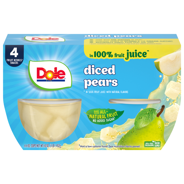Dole Pears, Diced