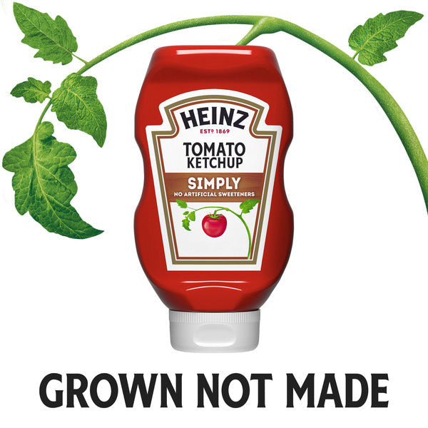 SIMPLY HEINZ Simply Tomato Ketchup with No Artificial Sweeteners