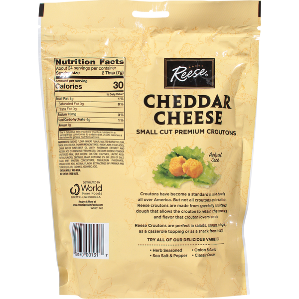 Reese's Croutons, Premium, Cheddar Cheese