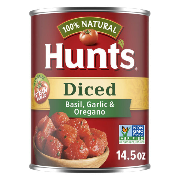Hunt's Diced Tomatoes with Basil Garlic and Oregano
