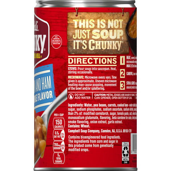 Campbell's Hearty Bean Soup With Ham