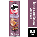 Pringles Smoky Mesquite BBQ flavor can on a white background