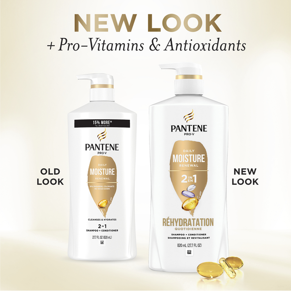 Pantene Daily Moisture Renewal 2 in 1 Shampoo + Conditioner