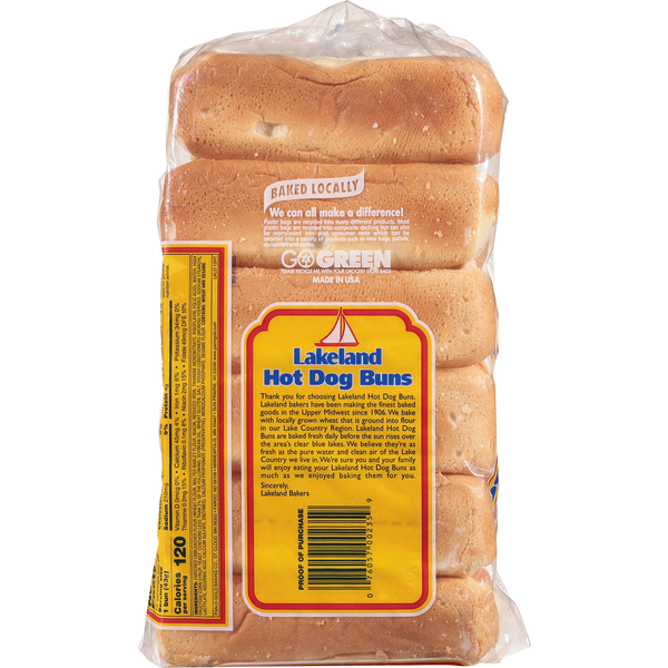 Lakeland Hot Dog Buns